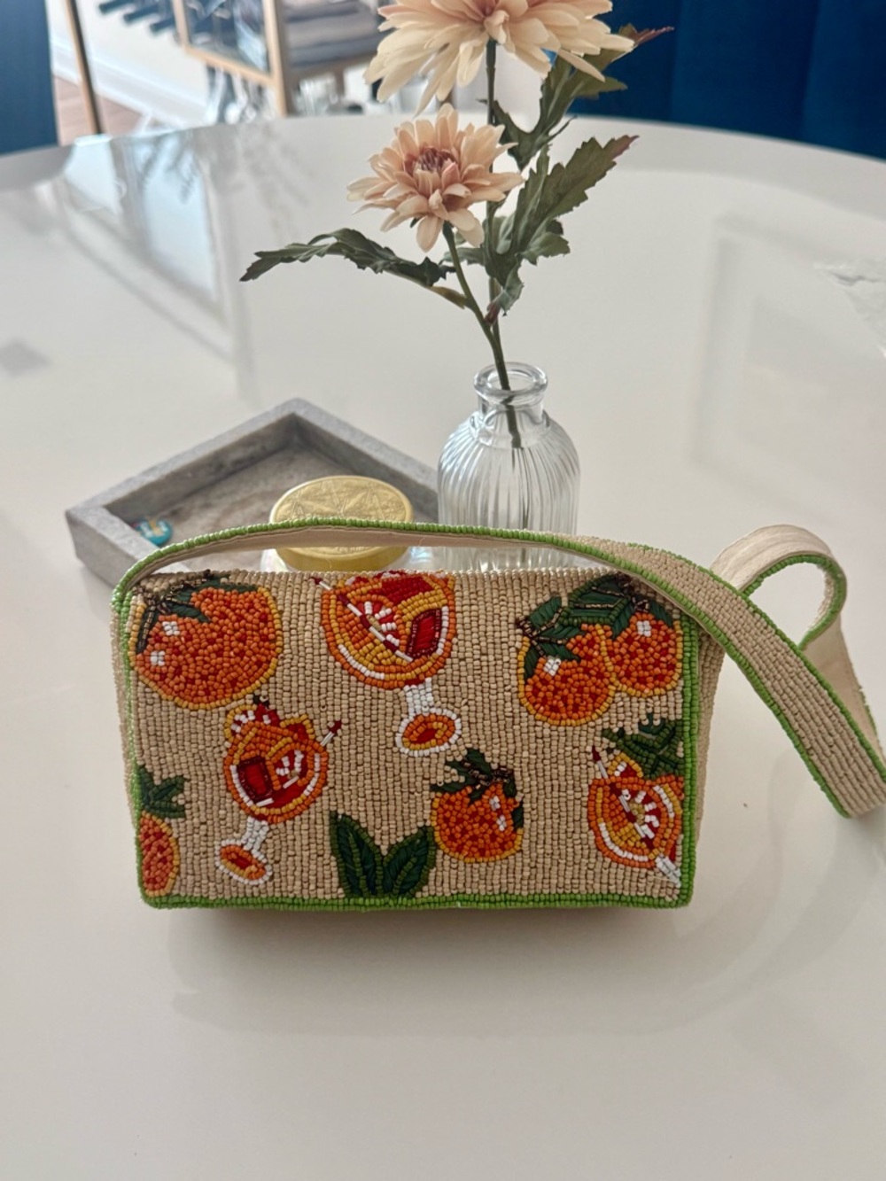 Aperol Spritz anyone?! Viral beaded shoulder bag